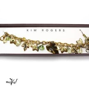 Kim Rogers Jewelry Gift Set in Box with Charm Bracelet and Earrings - Hey Viv
